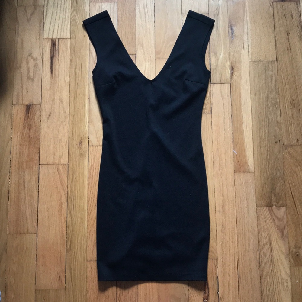 Tight black dress